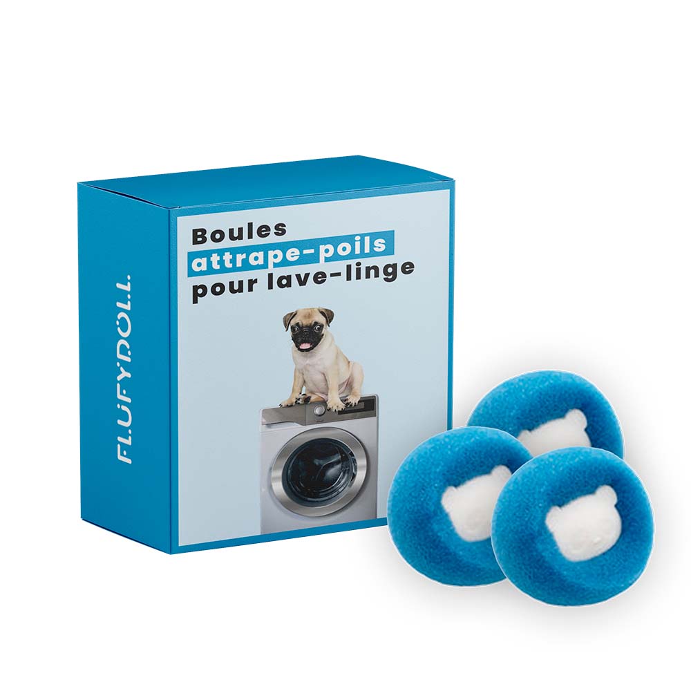 Flufydoll : Boules attrape-poils pour lave-linge réutilisable
